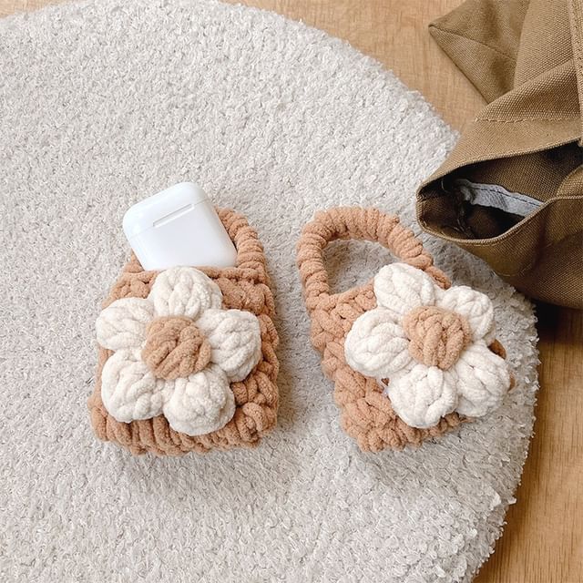 Case Knit Earphone Pouch Floral
