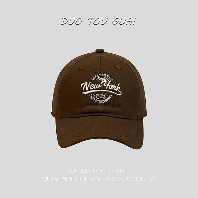 Letter Cap Embroidered Baseball