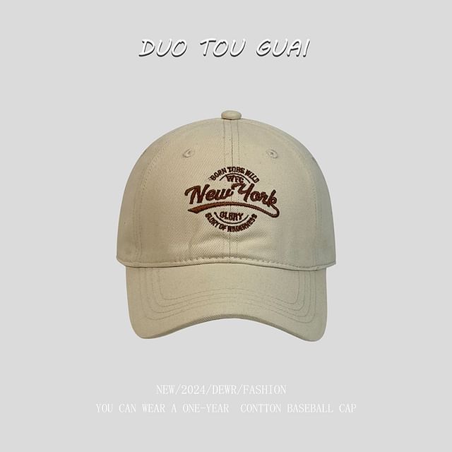Letter Cap Embroidered Baseball
