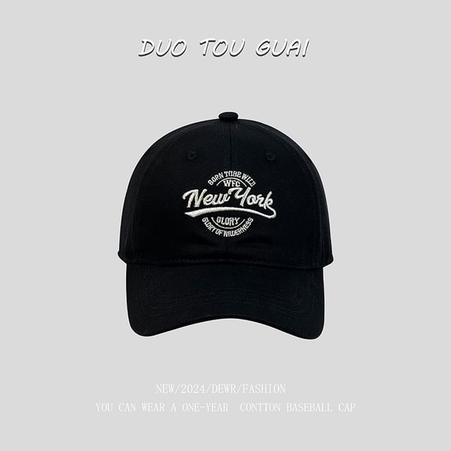 Letter Cap Embroidered Baseball