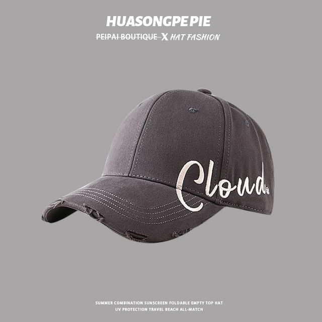 Sample Lettering Print Baseball Cap