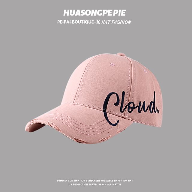 Sample Lettering Print Baseball Cap