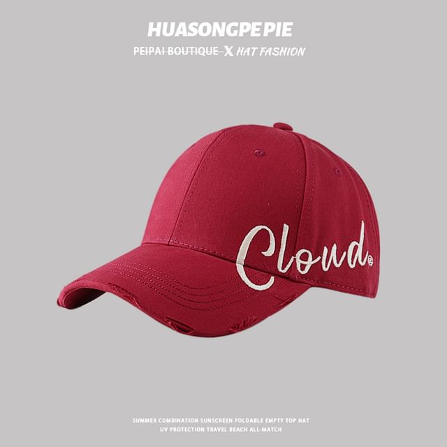 Sample Lettering Print Baseball Cap