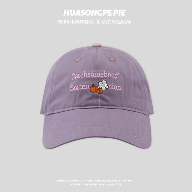 Cap Lettering Embroidered Baseball