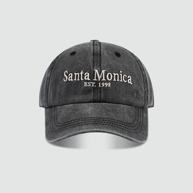 Lettering Baseball Cap Embroidered