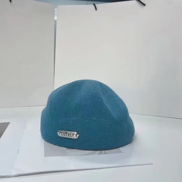 Beret Metal Lettering Hat Plate