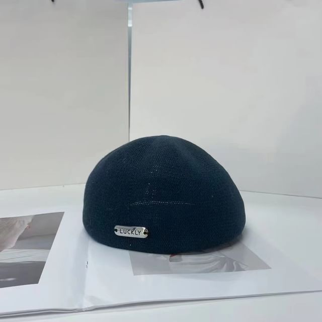 Beret Metal Lettering Hat Plate
