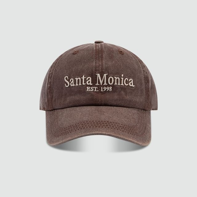 Lettering Baseball Cap Embroidered