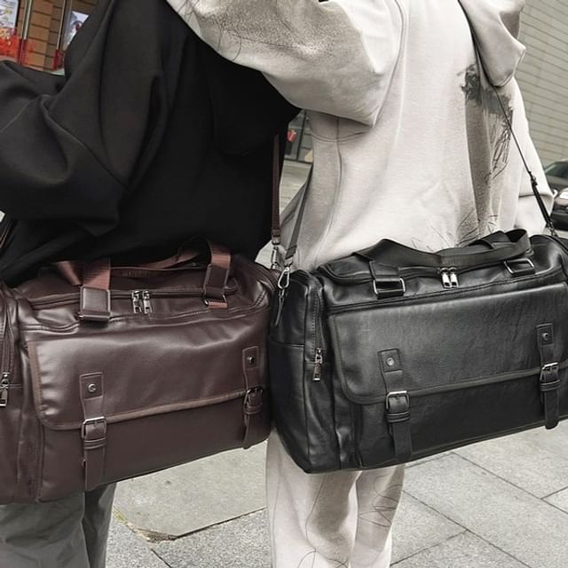 Carryall Faux Multi-Pocket Leather