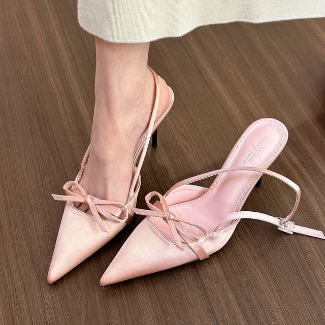 Sample High Heel Pointy Slingback Sandals