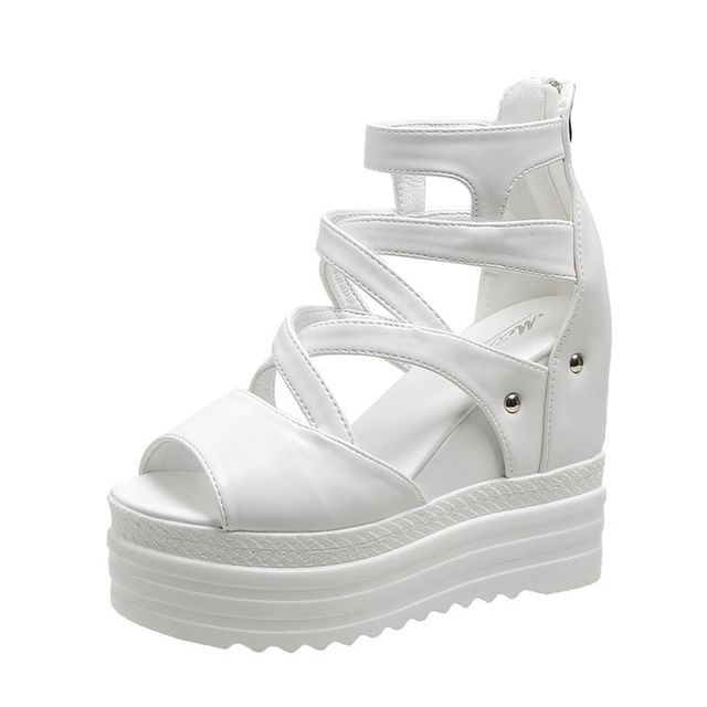 Sandals Wedge Plain Platform