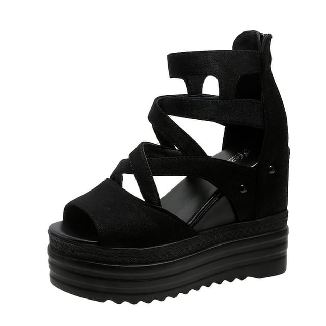 Sandals Wedge Plain Platform