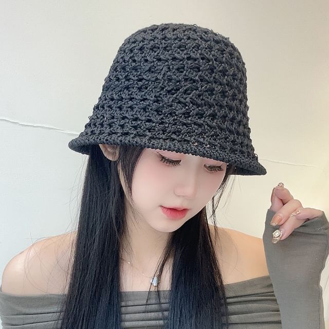 Hat (Various Designs) Straw Bucket
