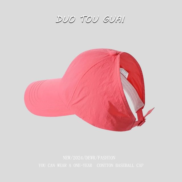 Baseball Top Open Cap Plain