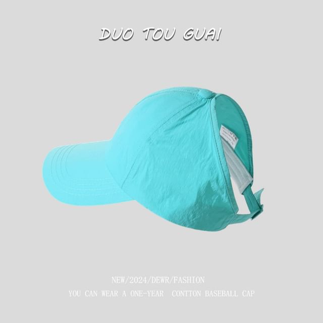 Baseball Top Open Cap Plain
