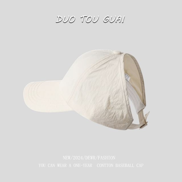 Baseball Top Open Cap Plain