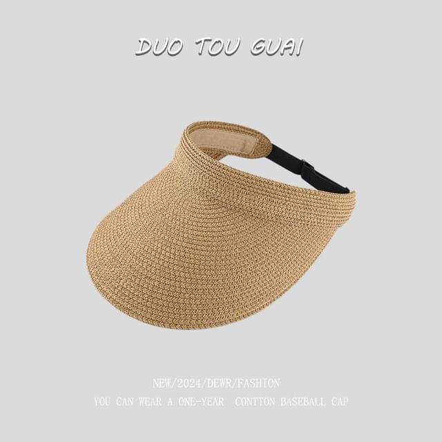Visor Sun Woven Straw