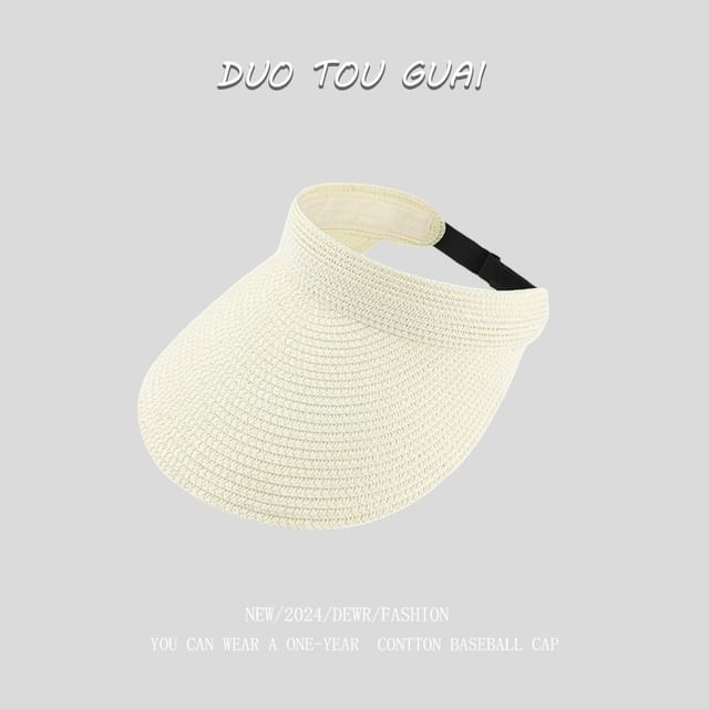 Visor Sun Woven Straw