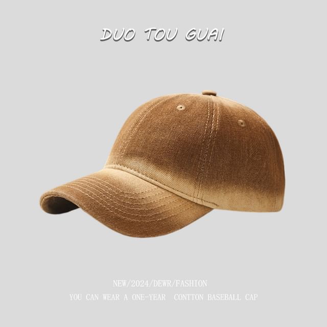 Washed Baseball Denim Cap
