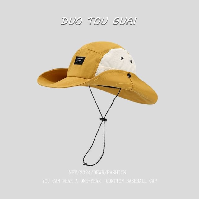 Tone Applique Bucket Two Hat