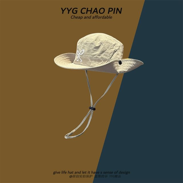 Hat Boonie Embroidered Bow
