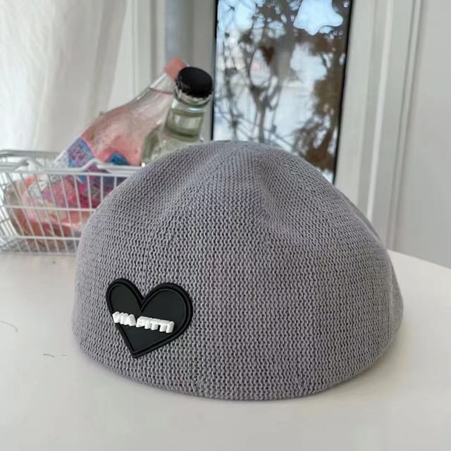 Knit Beret Heart
