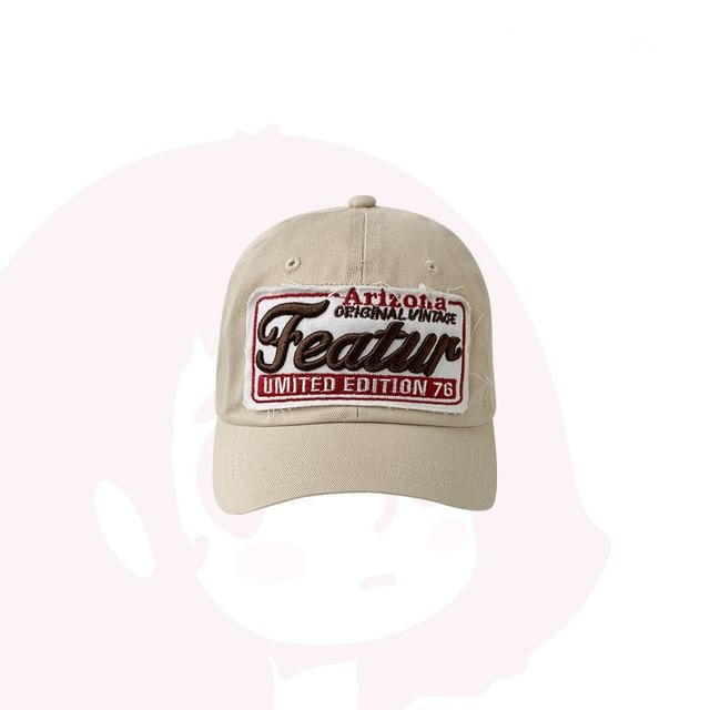 Cap Lettering Embroidered Baseball Applique