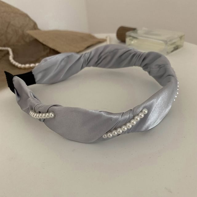 Faux Band Hair Pearl
