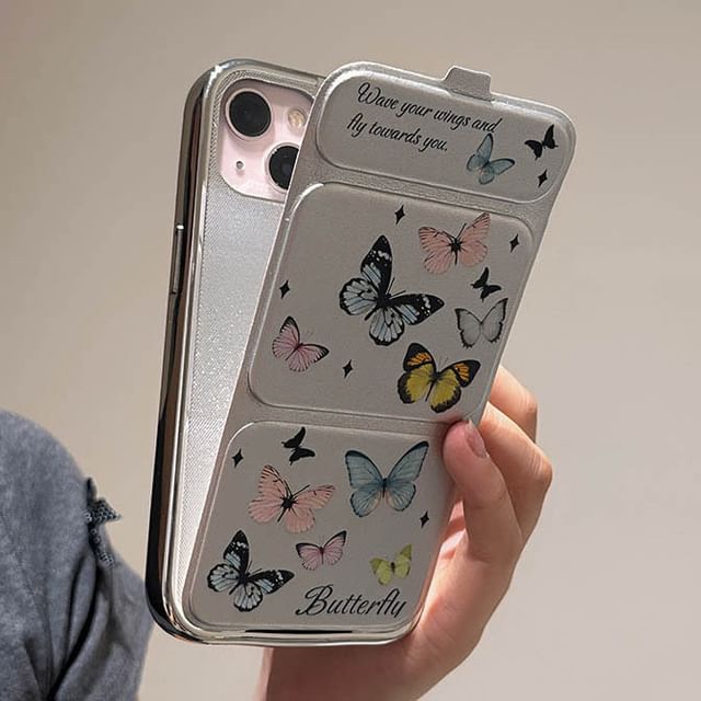 Stand Phone Case Butterfly Foldable