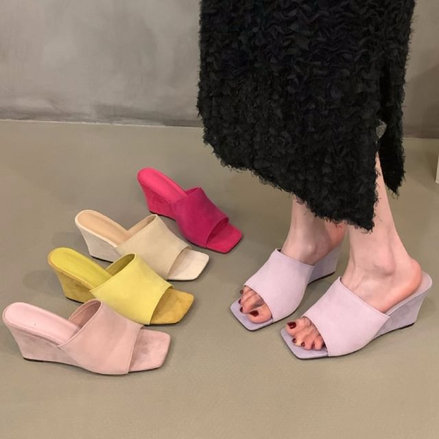 Sample Wedge Slide Sandals