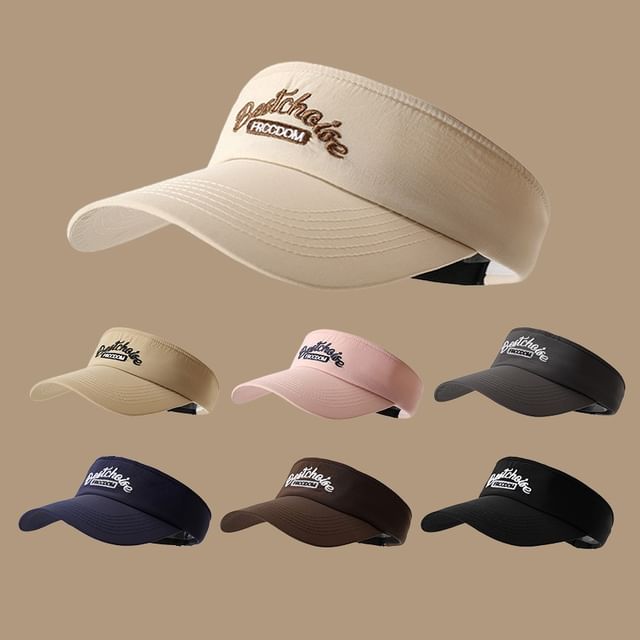 Lettering Sun Visor Embroidered