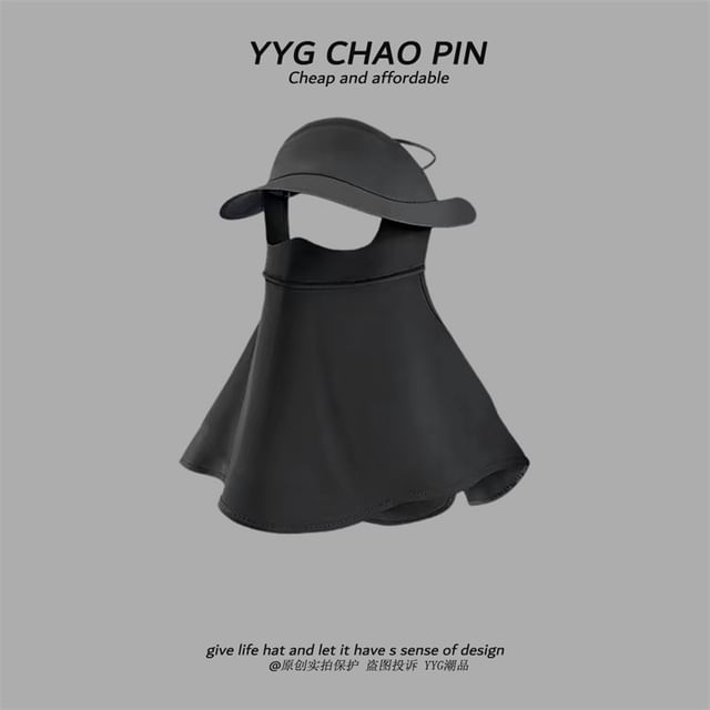 with Plain Face Neck Sun Protection Flap Cover