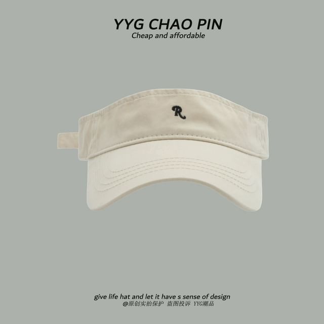 Visor Sun Embroidered Lettering