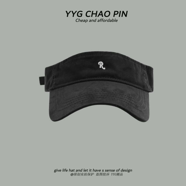Visor Sun Embroidered Lettering