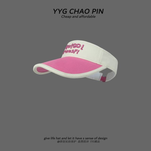 Tone Visor Two Embroidered Lettering Sun