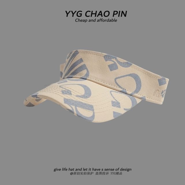 Visor Print Lettering Sun