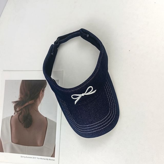 Visor Bow Sun Embroidered