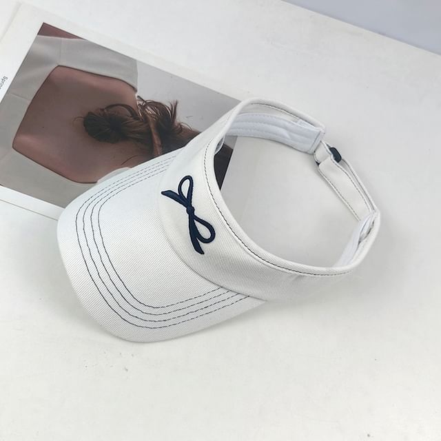 Visor Bow Sun Embroidered