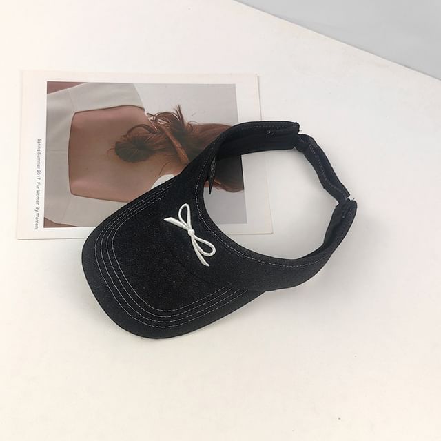 Visor Bow Sun Embroidered