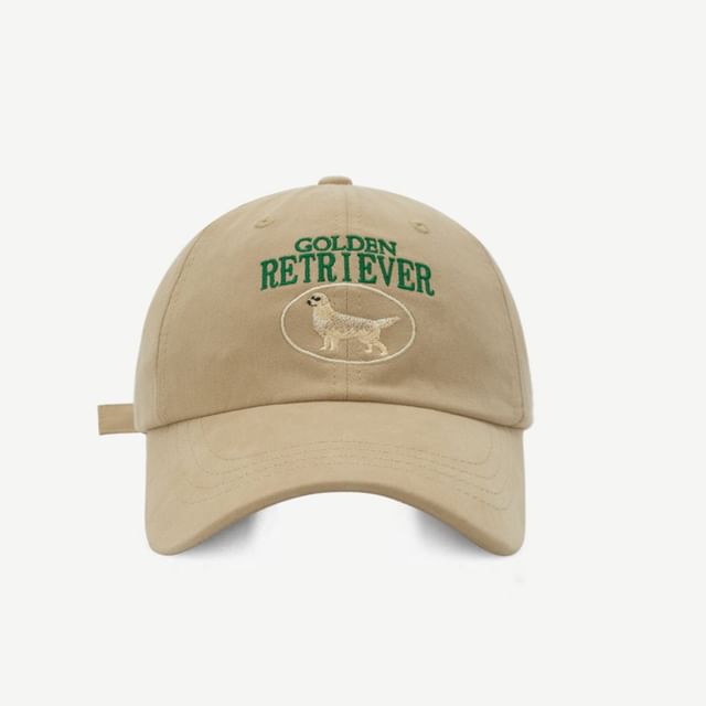 Dog Baseball Embroidered Cap
