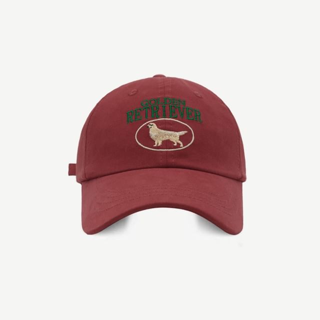Dog Baseball Embroidered Cap
