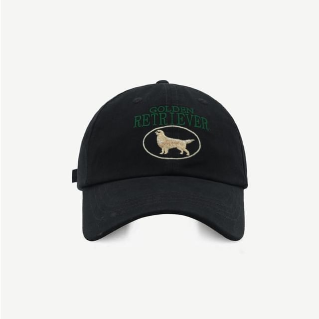 Dog Baseball Embroidered Cap