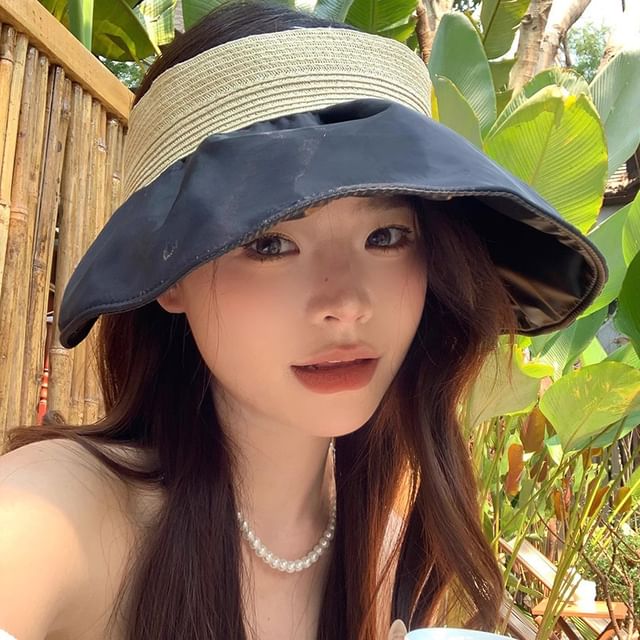 Sun Hat Straw Ruffle
