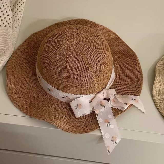 Sun Floral Straw Hat