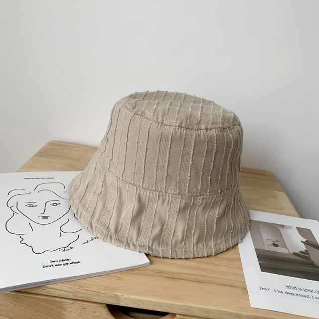 Frayed Bucket Hat Plain