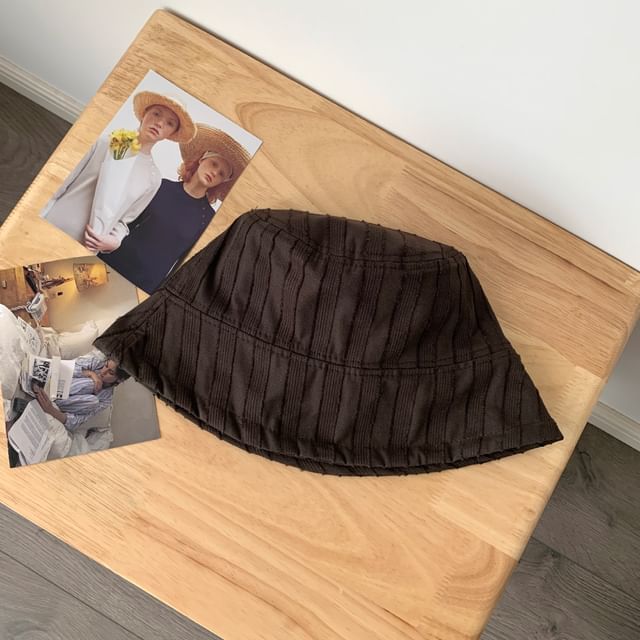Frayed Bucket Hat Plain