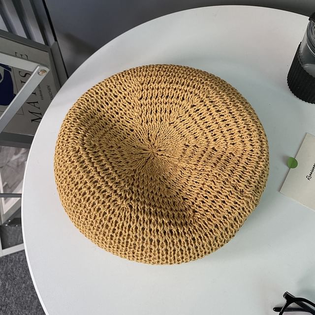 Perforated Plain Beret