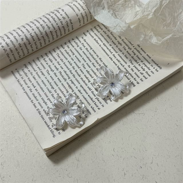 Alloy / Earring Stud Floral Dangle