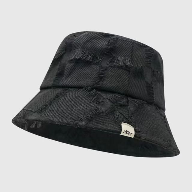 Frayed Hat Distressed Edge Bucket