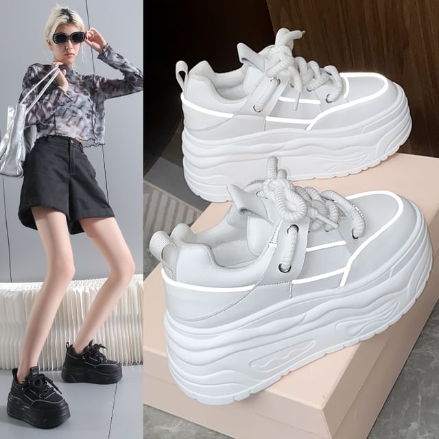 Sneakers Platform Lace-Up